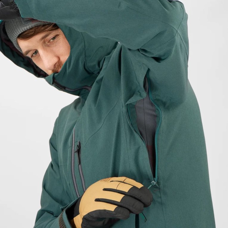 Salomon Untracked Insulated Men's Ski Jackets Green | CA 70Y63